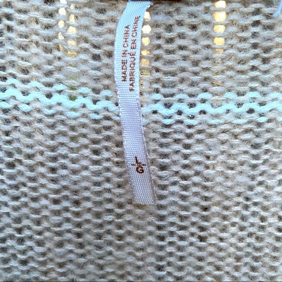 Free People oversized open front stripped cardigan - Picture 5 of 6